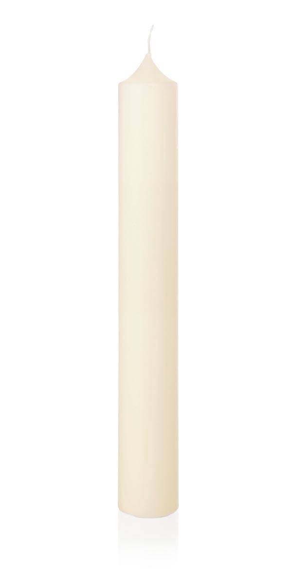 Grand cierge en cire ivoire ø5 cm H 20 cm