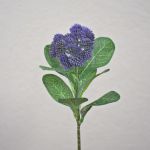 Fleur de sedum telephium en plastique EILIDH, lilas, 30cm, Ø7cm