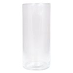 Vase cylindrique en verre SANYA OCEAN, transparent, 25cm, Ø11,5cm