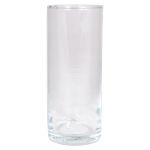 Vase cylindrique en verre SANYA OCEAN, transparent, 20cm, Ø8,5cm