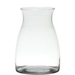 Vase à fleurs en verre MAISIE, transparent, 20cm, Ø14cm