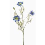 Dekozweig Schwarzkümmel JENNIE, blau, 70cm