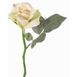 Rose artificielle ELLI, crème-rose, 30cm, Ø6,5cm