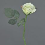 Rose artificielle ELLI, crème-blanche, 30cm, Ø6cm