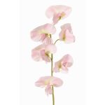 Fleur synthétique Lathyrus WAHNY, rose clair-vert-blanc, 45cm, Ø5,5cm