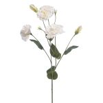 Fleur artificielle Lisianthus RENARA, blanche, 75cm