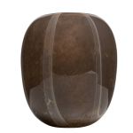 Vase en verre ITZIAR avec motif, brun-or, 26cm, Ø22cm