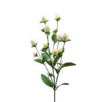 Branche florale artificielle Amarante boule THUSNELDA, blanc-crème, 70cm