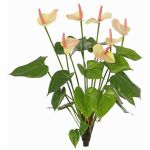 Anthurium synthétique NAKITA sur tige, rose-crème, 50cm