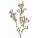 Rameau décoratif de fleur de cire FRINDALS, rose foncé, 65cm, Ø1,5-2cm
