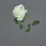 Fleur artificielle Rose SIMONY, crème, 45cm, Ø8cm