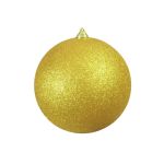 Boule de Noël CANELA, paillettes, doré, Ø20cm