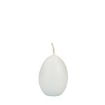 Bougie œuf de Pâques LEONITA, blanc, 6cm, 4,5cm, 7h - Made in Germany