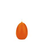 Bougie œuf de Pâques LEONITA, orange, 6cm, 4,5cm, 7h - Made in Germany