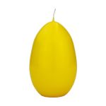 Bougie œuf de Pâques LEONITA, jaune, 12cm, 8cm, 40h - Made in Germany