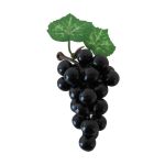 Fruits artificiels: raisins SHEBEI, noir, 8cm, Ø4cm