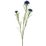 Branche de bleuets artificiels NAWEN, bleu clair, 65cm, Ø3-5,5cm