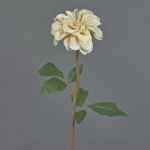 Fleur synthétique de dahlia BREDANA, beige, 60cm, Ø11cm