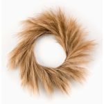 Couronne décorative en panic à panicules ILIAD, beige, Ø60cm