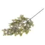 Branche artificielle If ARUWIMI avec des paillettes, vert, 65cm