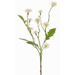 Centaurée artificielle HOLLA, blanche, 55cm, Ø3-4cm