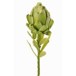 Fleur d'artichaut en tissu verte JENBALA, 35cm, Ø7cm