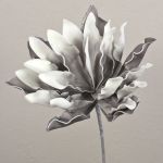 Branche en mousse synthétique d'Agave pygmaea DANINA, gris-blanc, 35 cm, Ø 30 cm