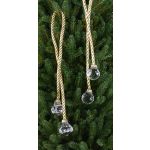 Pendentif de Noël cordon TAYLER avec diamants acryliques, or, 40cm, Ø3cm
