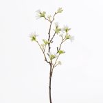 Branche décorative fleur des sept fils MAREN, blanc, 50cm