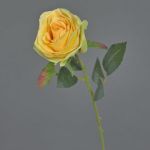 Fleur artificielle Rose SIMONY, jaune, 45cm, Ø8cm