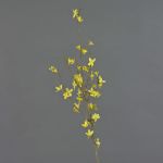 Branche décorative de forsythia IHRANI, floraison, jaune, 90cm