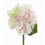 Hortensia en plastique CHIDORI, crème-rose, 30cm, Ø13cm