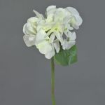 Hortensia en plastique CHIDORI, blanc-vert, 30cm, Ø13cm