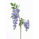 Branche de glycine décorative NEZUMI, fleurs, bleu, 105cm
