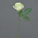 Fleur artificielle Rose GABI, crème-vert, 25cm, Ø5cm