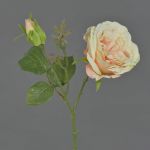 Rosier artificiel JUDY, saumon, 35cm, Ø8cm