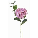 Hortensia en tissu ASUKA, lilas, 80cm, Ø15cm