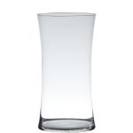 Vase à poser au sol en verre DENNY, sablier/rond, transparent, 30cm, Ø15cm