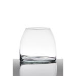 Bougeoir de table en verre AURELIO, conique/rond, transparent, 12cm, Ø9cm