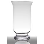 Bougeoir de table LEA EARTH sur pied, cylindre/rond, transparent, 25cm, Ø15cm