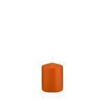 Bougie votive / bougie cylindrique MAEVA, orange, 8cm, Ø6cm, 29h - Made in Germany