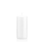 Bougie votive / bougie cylindrique MAEVA, blanc, 15cm, Ø7cm, 63h - Made in Germany