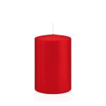 Bougie votive / bougie cylindrique MAEVA, rouge, 15cm, Ø10cm, 113h - Made in Germany