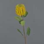 Fleur textile Banksia CONAKIR, jaune, 55cm