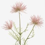 Fleur textile chrysanthème HARARE, rose, 65cm