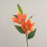 Fleur artificielle Lis tigre EMIKO, orange, 65cm