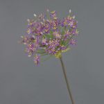 Fleur artificielle Allium BRAIS, violet, 90cm