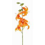 Lys tigré synthétique ASHANTI, orange, 60cm, Ø10cm