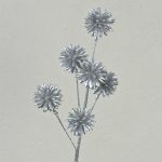Fleur de bleuet artificielle BIRNA, pailletée, argentée, 55cm, Ø5cm
