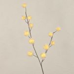 Branche décorative Gomphocarpus ELAENA, fruits, beige-violet, 100cm